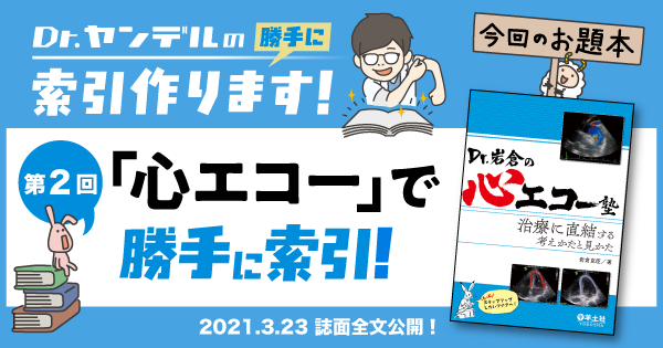 第2回「心エコーで勝手に索引！」誌面掲載全文｜Dr.ヤンデルの 勝手に索引作ります！：レジデントノート - 羊土社