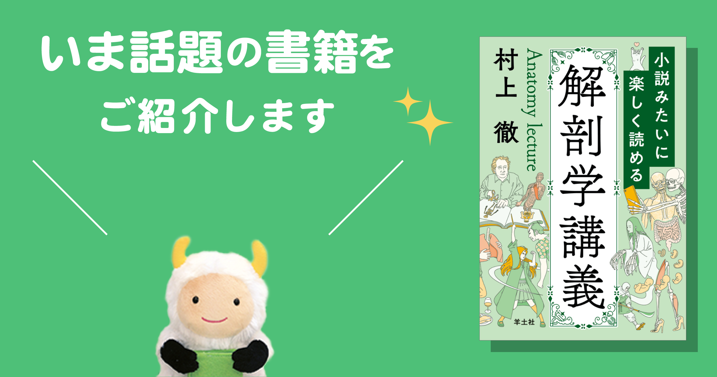 初心者向けで面白い解剖学の読み物をお探しですか？『小説みたいに